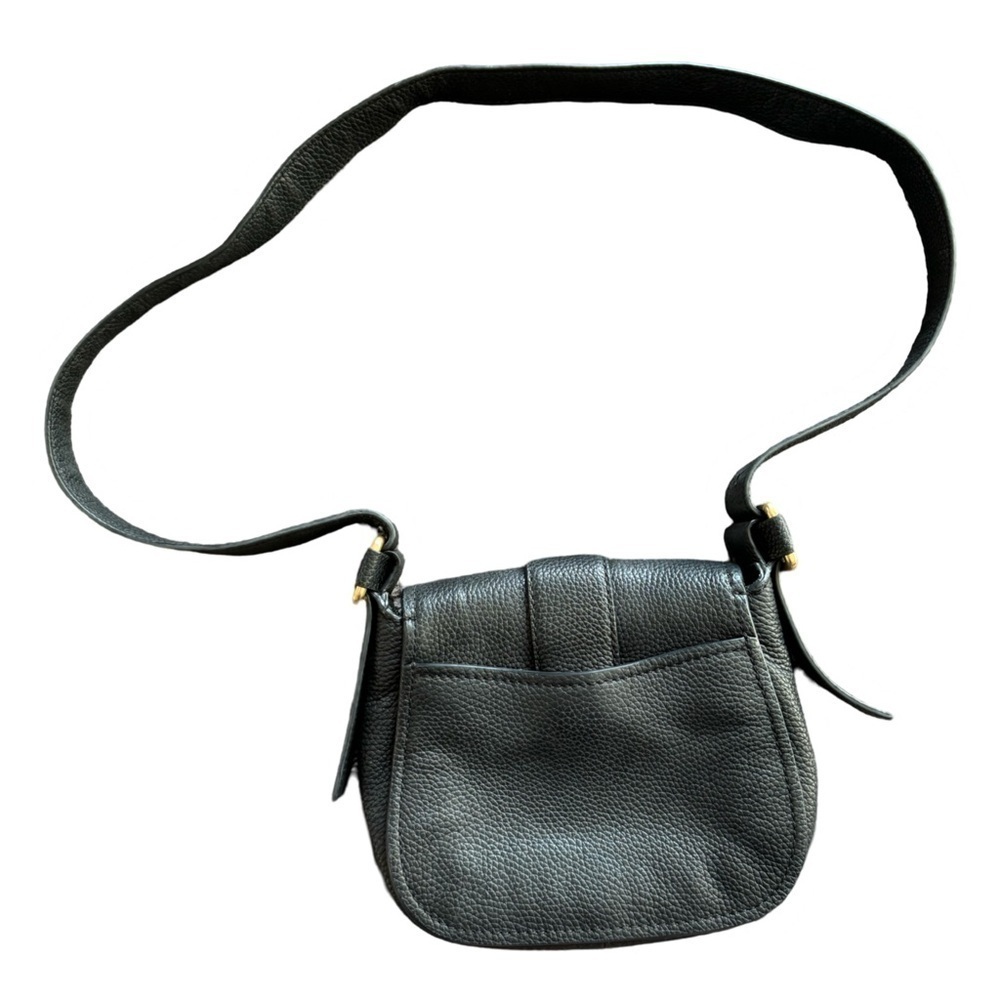 MICHAEL KORS Large Maxine Black Pebbled Leather Saddle Bag - Picture 2 of 12